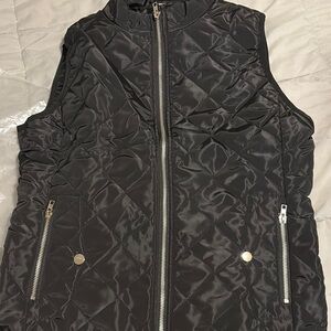 Black Quilted Women's Vest